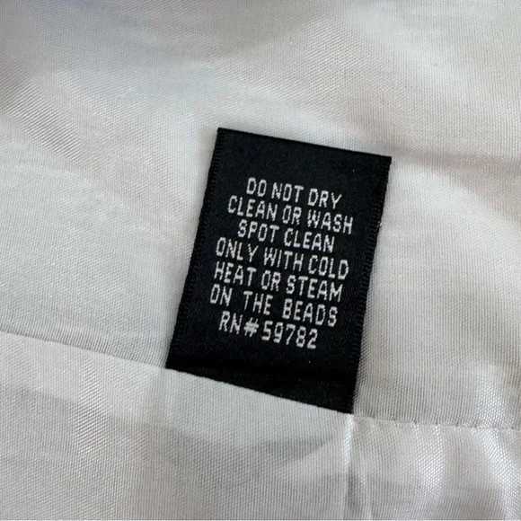 Adrianna Papell Occasions Cropped Blazer Jacket Silver Grey Sz 6 Excellent Cond - Picture 7 of 9